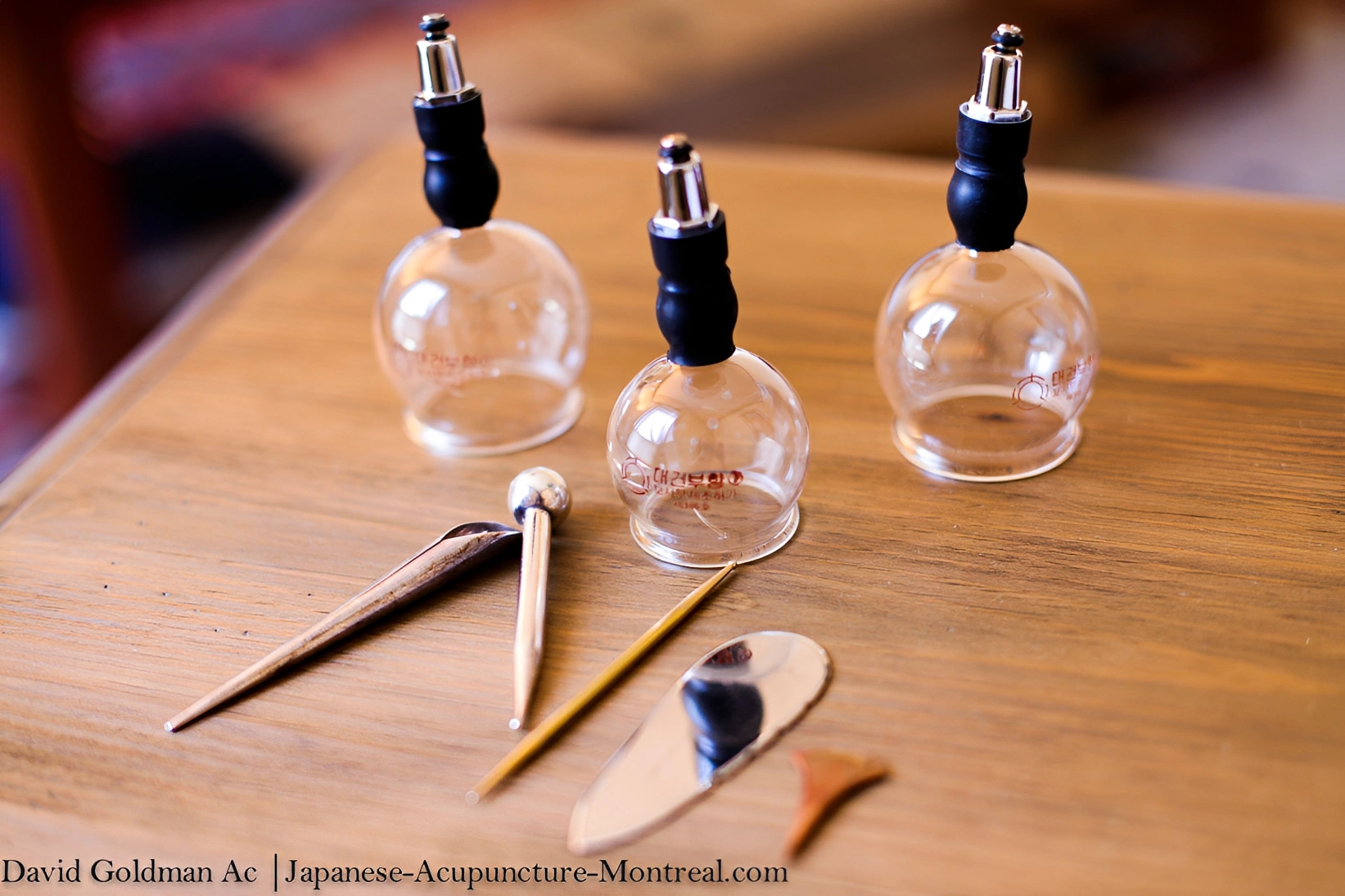 Glass cupping sets and acupuncture tools
