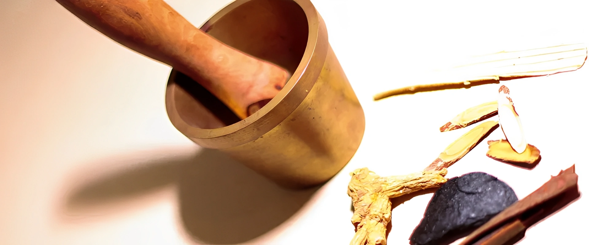 Person interacting with a large container